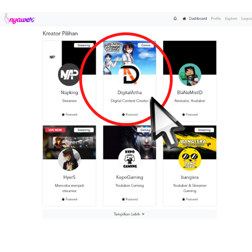 Platform Donasi Dukungan Streamer Dan Konten Kreator Indonesia